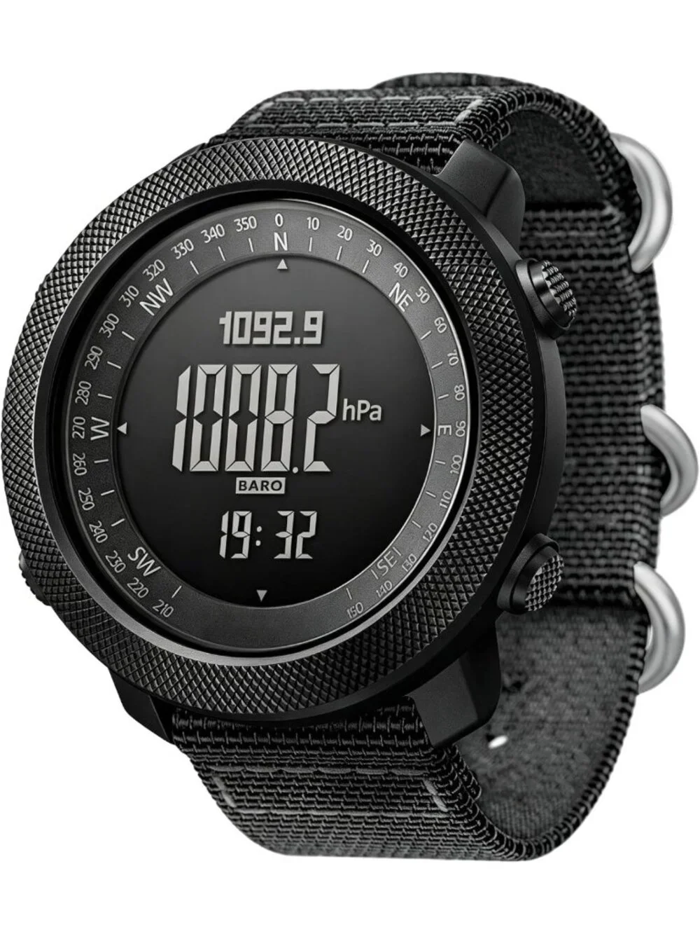 Men's Military Tactical Digital Watch - 50mm Large Face, Waterproof, Sporty
